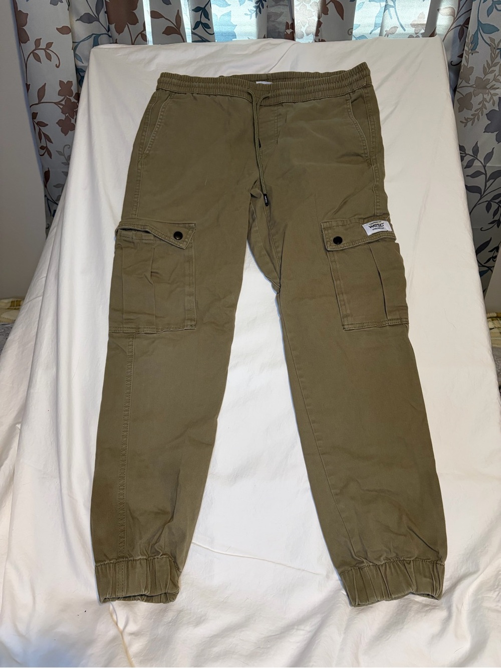 Wesc Olive Green Cargo Jogger Pants